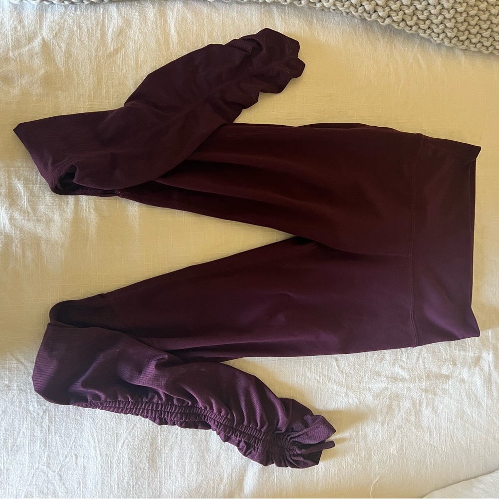 Purple workout leggings